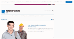 Desktop Screenshot of handwerksblatt.de