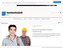 Tablet Screenshot of handwerksblatt.de